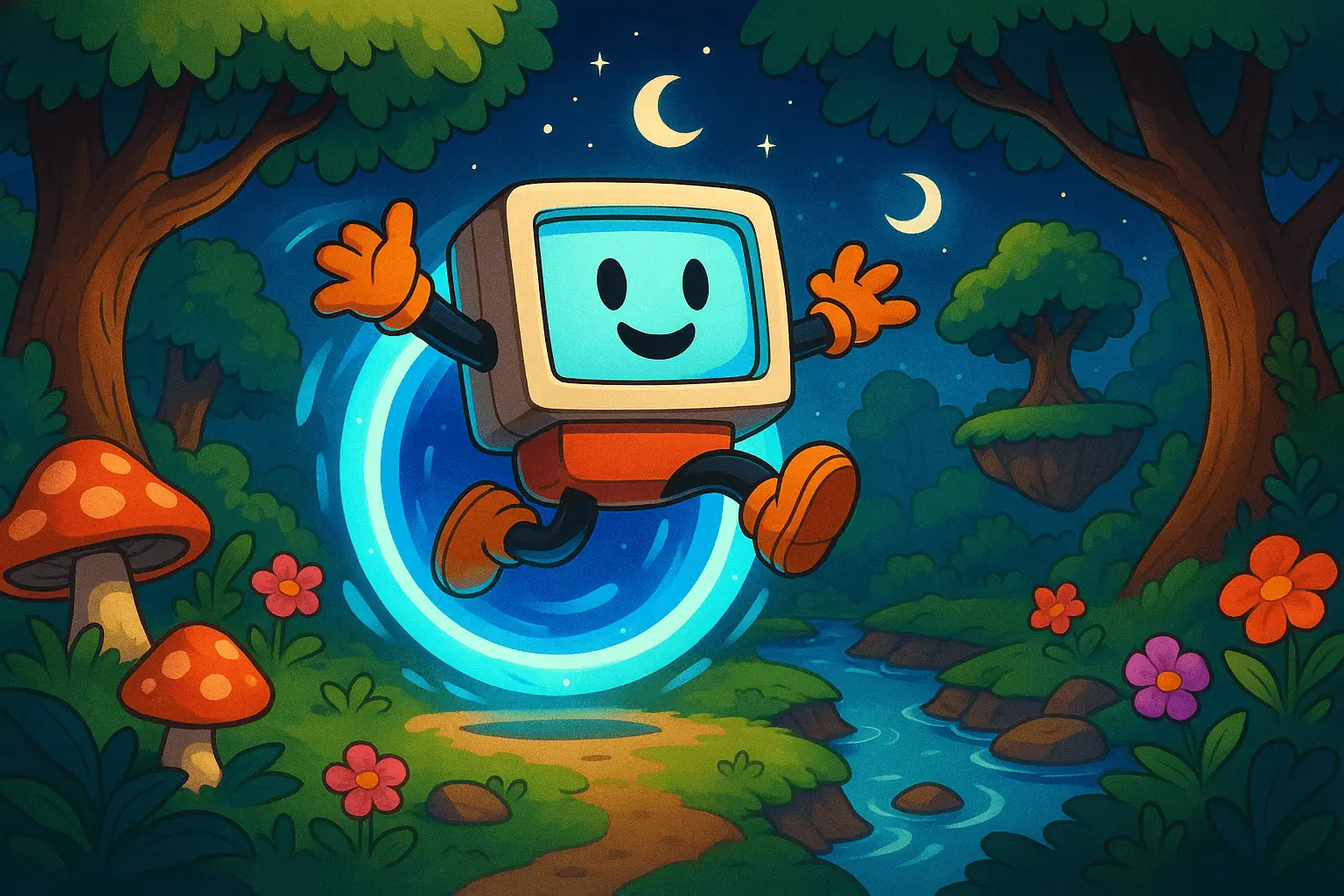 Fantasy Cartoon Illustration - nano banana prompt
