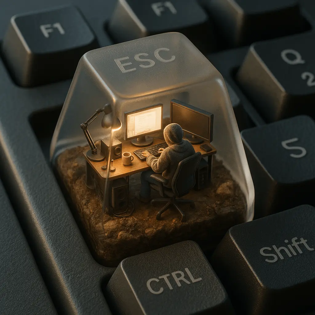 ESC Keycap Miniature Diorama - nano banana prompt