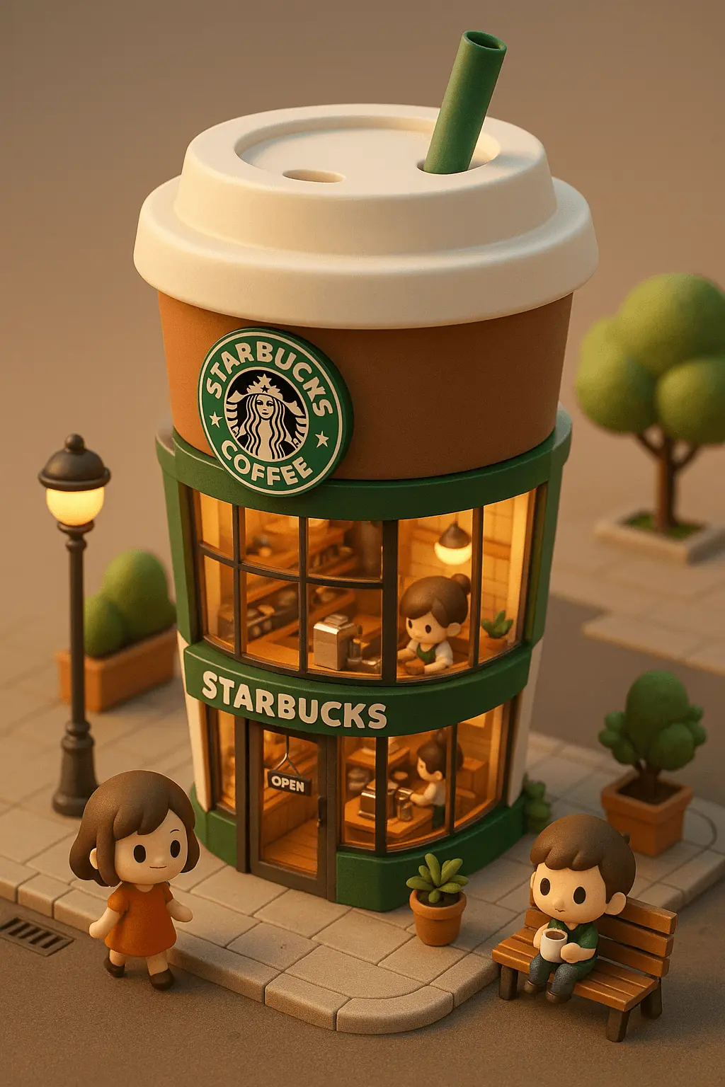 Miniature 3D Building - nano banana prompt
