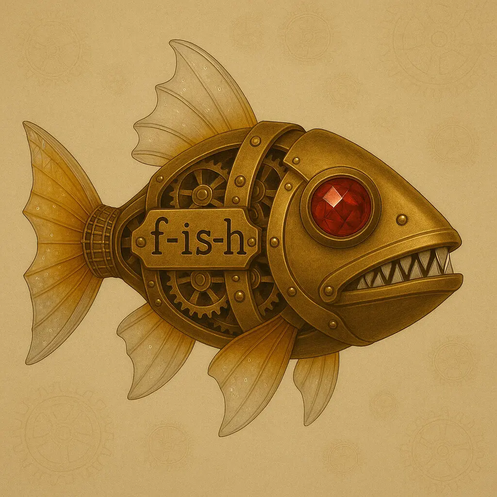Steampunk Mechanical Fish - nano banana prompt