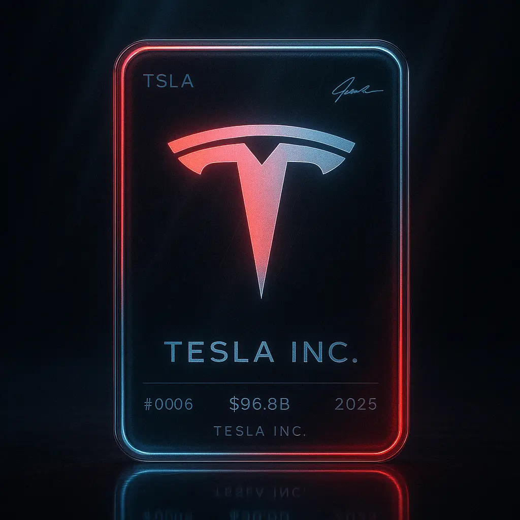 Futuristic Logo Trading Card - nano banana prompt