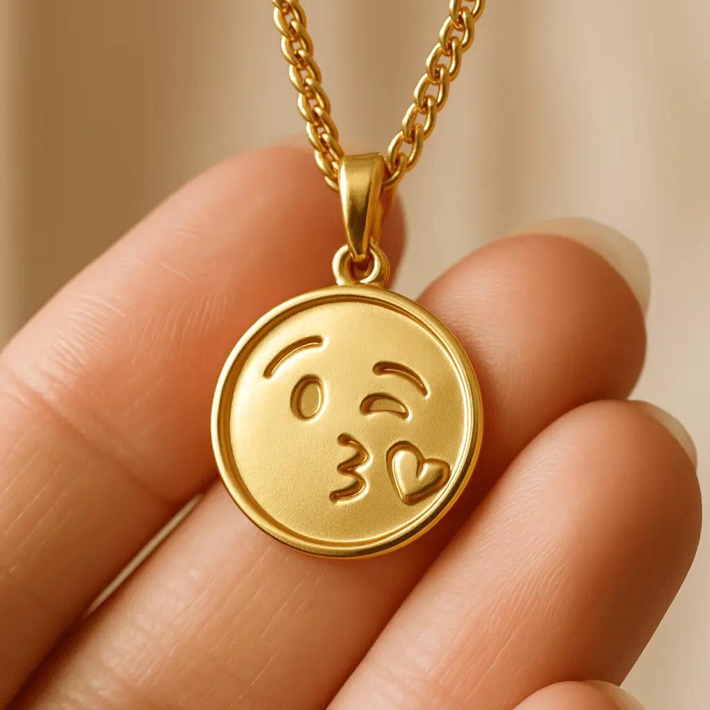 Gold Pendant Necklace - nano banana prompt