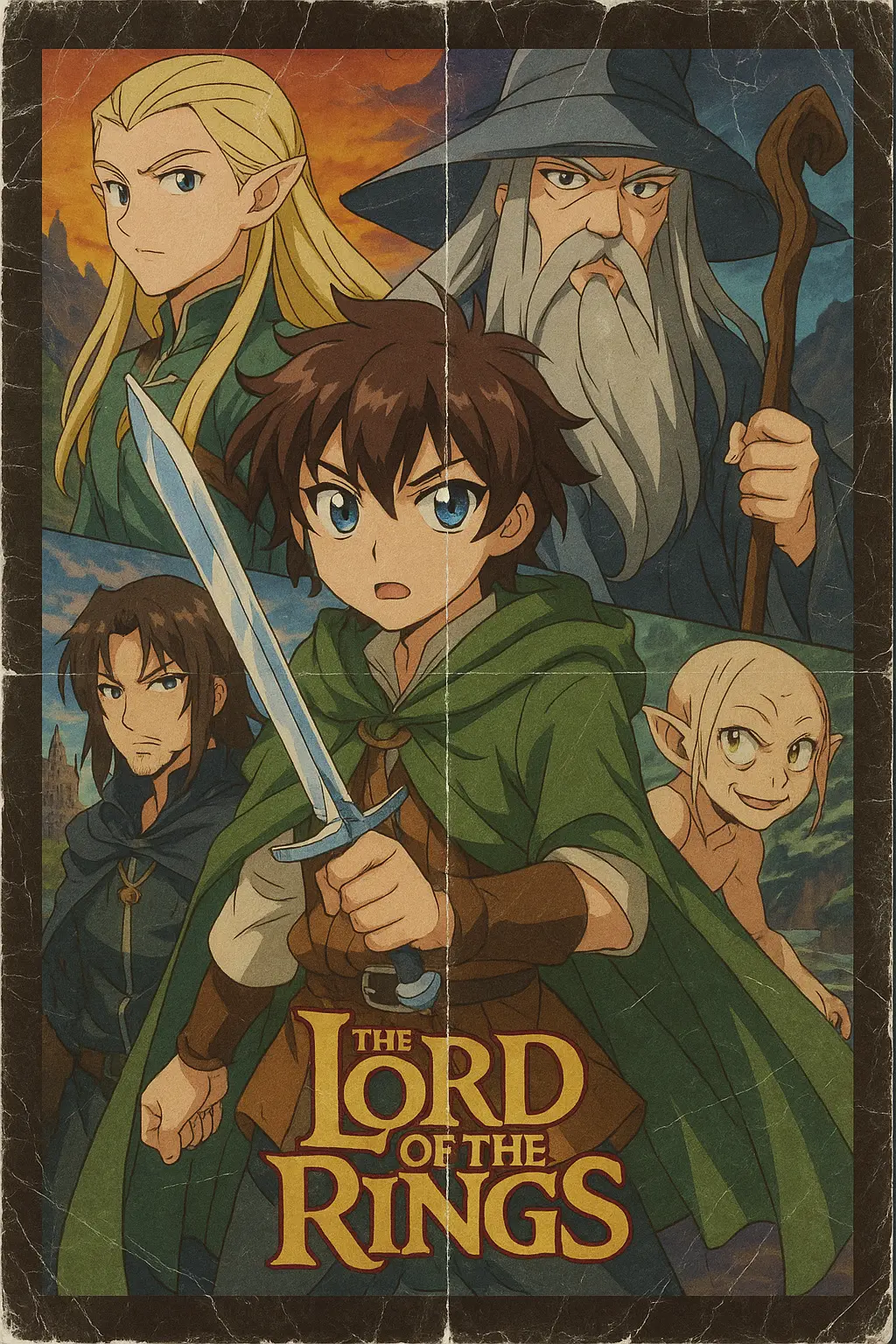 Nostalgic Anime Film Poster - nano banana prompt