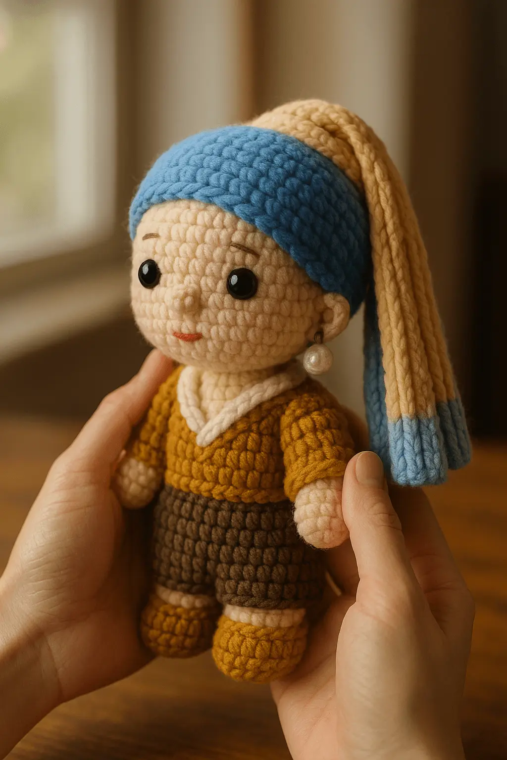 Cute and Cozy Knitted Doll - nano banana prompt